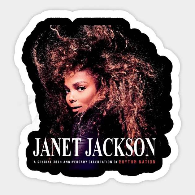 Janet Jackson - A Special 30th Anniversary Celebration Of Rhythm Nation Sticker by Garza Arcane